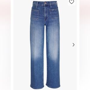 MOTHER Patch Pocket Mid Rise Maven Ankle Jean